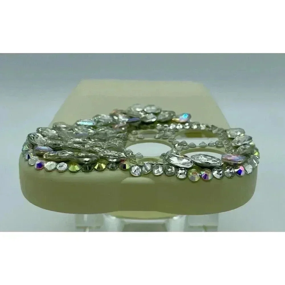 3D Rhinestone Heart Bling Case for‎ iPhone 14 Pro Shockproof Soft TPU